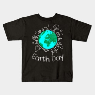 Save the earth cute funny Kids T-Shirt